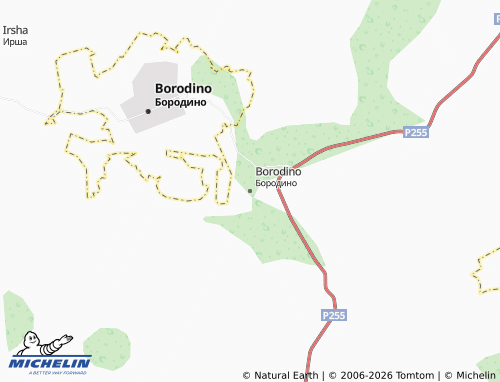 MICHELIN-Landkarte Borodino - ViaMichelin