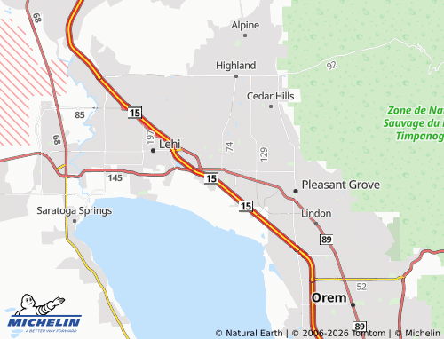 Mapa MICHELIN American Fork - ViaMichelin