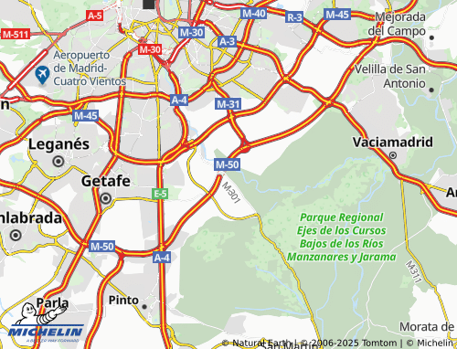 MICHELIN-Landkarte Perales del Río - ViaMichelin