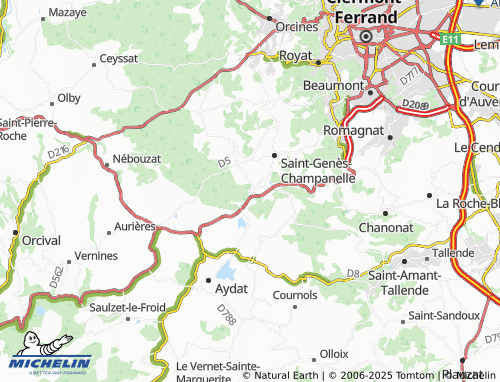 MICHELIN Fontfreyde map - ViaMichelin