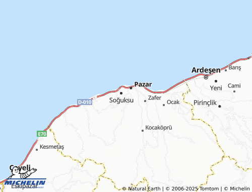 Mappa MICHELIN Yukarı Soğuksu - ViaMichelin