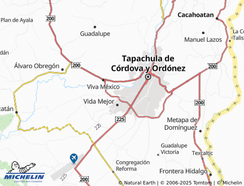 MICHELIN Palmeiras de Tapachula map - ViaMichelin