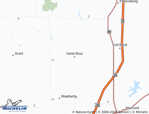 Mapa MICHELIN Santa Rosa - ViaMichelin