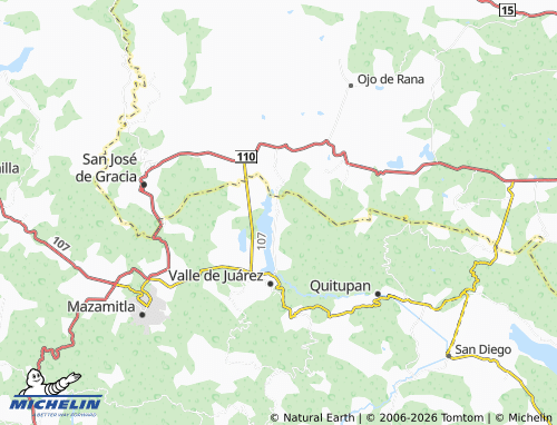 Mappa MICHELIN Ojo de Agua del Picacho - ViaMichelin