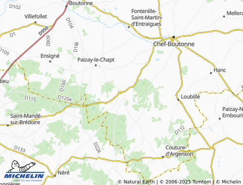 Mapa MICHELIN Aubigné - ViaMichelin