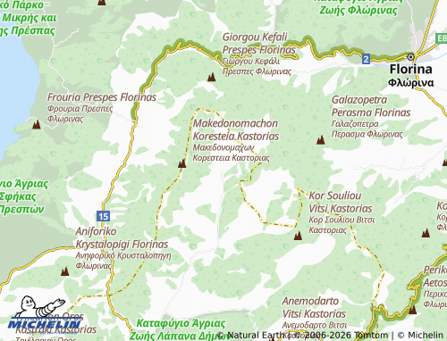 Carte MICHELIN Ano Melas - ViaMichelin