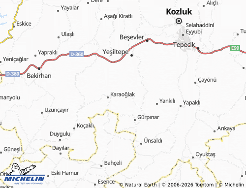 MICHELIN Pınarhisar map - ViaMichelin