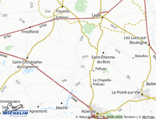 Carte MICHELIN Grand'Landes - ViaMichelin