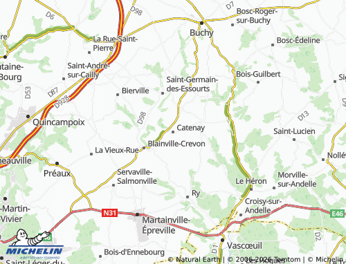 Mapa MICHELIN Catenay - ViaMichelin