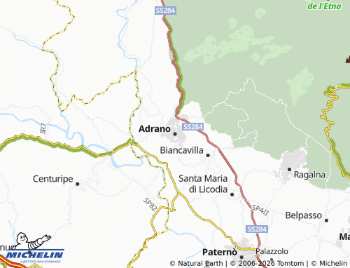 MICHELIN Adrano map - ViaMichelin
