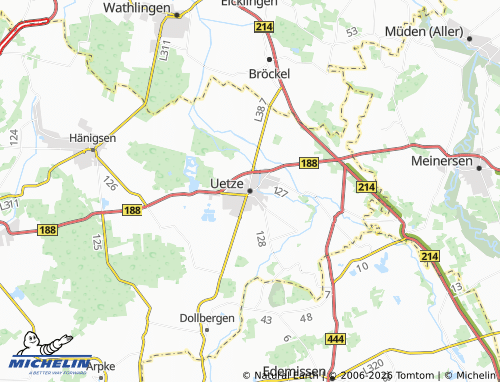 MICHELIN Uetze map - ViaMichelin