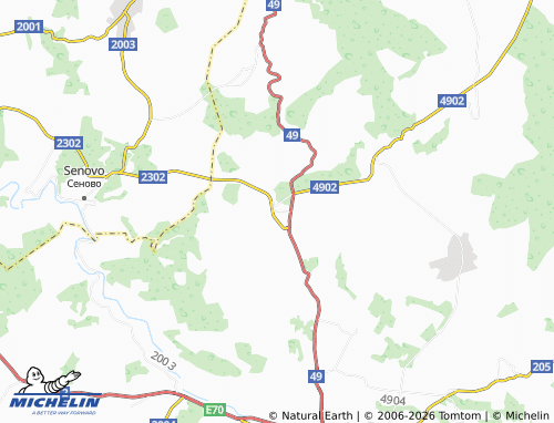 Mapa MICHELIN Prostorno - ViaMichelin