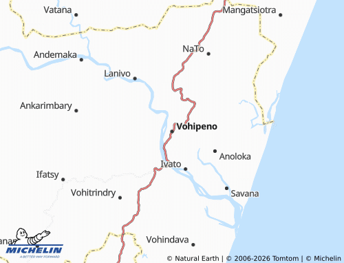 Mappa MICHELIN Vohipeno - ViaMichelin