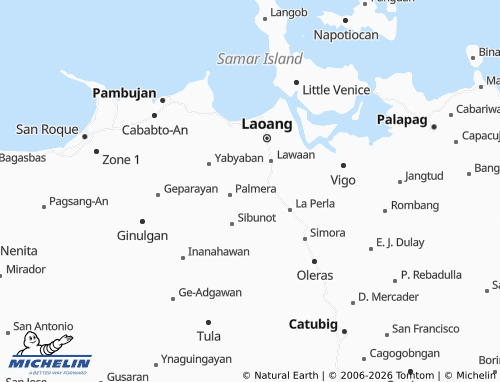 MICHELIN Catigbian map - ViaMichelin