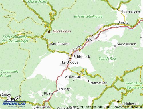 MICHELIN Schirmeck map - ViaMichelin