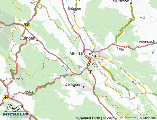 MICHELIN Warzen map - ViaMichelin