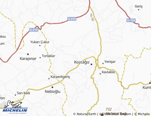 MICHELIN Bedil map - ViaMichelin