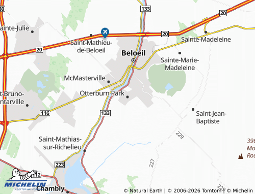 Mapa MICHELIN Otterburn Park - ViaMichelin