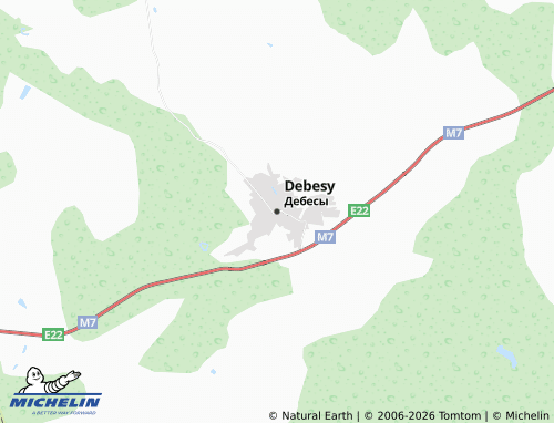 MICHELIN-Landkarte Debesy - ViaMichelin