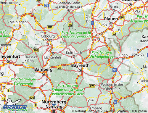 MICHELIN Kulmbach map - ViaMichelin