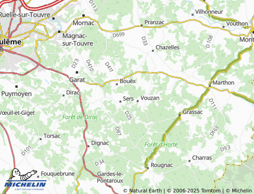 MICHELIN Jean de Sers map - ViaMichelin
