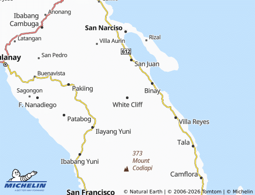 MICHELIN White Cliff map - ViaMichelin