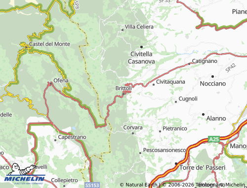 MICHELIN Brittoli map - ViaMichelin