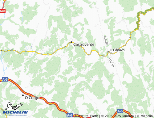 Carte MICHELIN Cellán de Calvos (San Salvador) - ViaMichelin