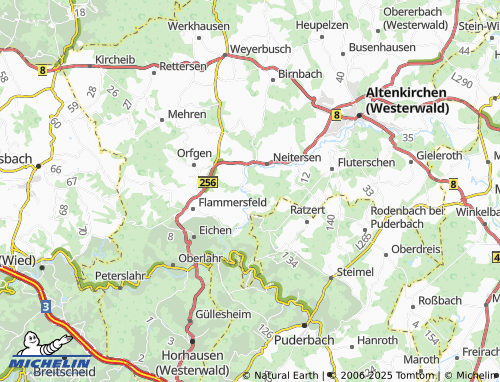 MICHELIN-Landkarte Berzhausen - ViaMichelin