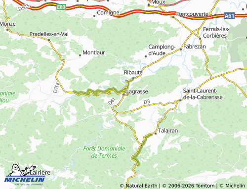 Mappa MICHELIN Lagrasse - ViaMichelin