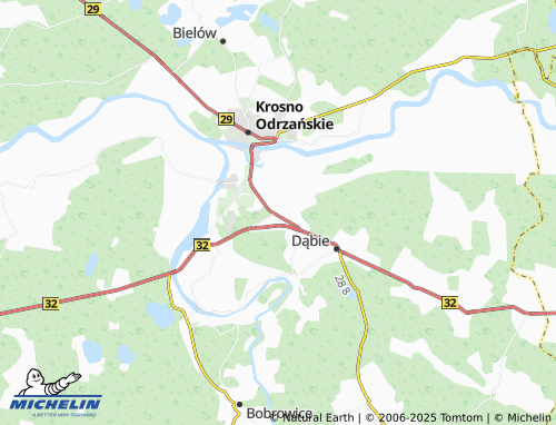 MICHELIN Połupin map - ViaMichelin