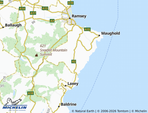 Carte MICHELIN Glen Mona - ViaMichelin