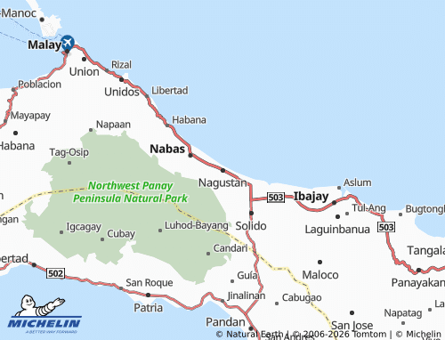 MICHELIN Nagustan map - ViaMichelin