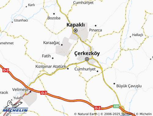 Carte MICHELIN Yıldırım Beyazıt - ViaMichelin