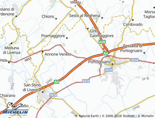 MICHELIN Pradipozzo map - ViaMichelin