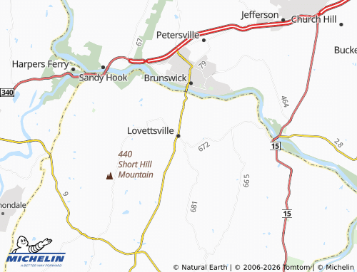 MICHELIN Lovettsville map - ViaMichelin