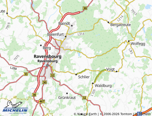 Mapa MICHELIN Schattbuch - ViaMichelin