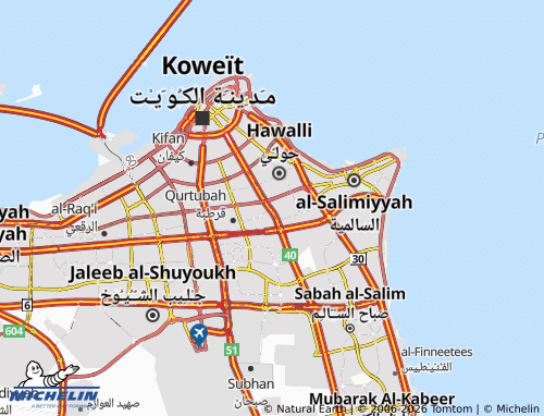 MICHELIN Al Jabriyah 14 map - ViaMichelin