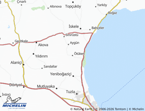 MICHELIN Ötüken map - ViaMichelin
