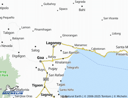 MICHELIN Burabod map - ViaMichelin