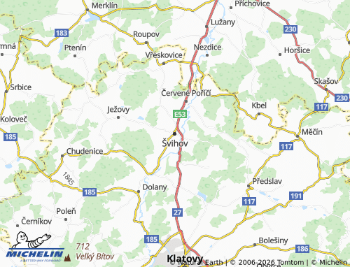 Mappa MICHELIN Švihov - ViaMichelin