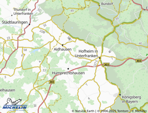 MICHELIN-Landkarte Kerbfeld - ViaMichelin