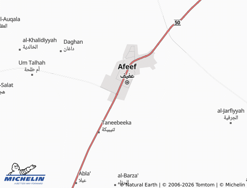 MICHELIN-Landkarte al-Nakheel - ViaMichelin
