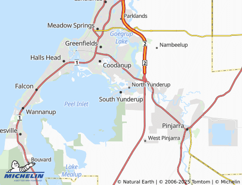 MICHELIN South Yunderup map - ViaMichelin