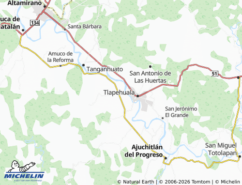 MICHELIN Altos de Jalisco map - ViaMichelin