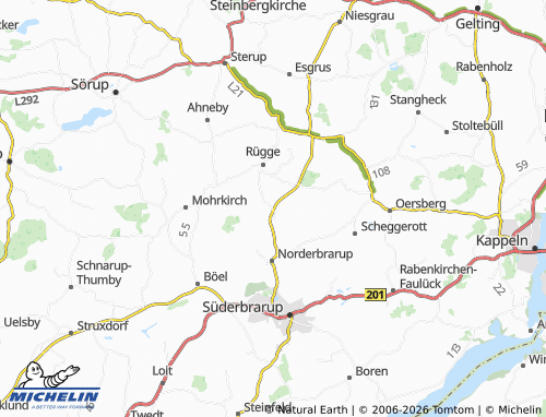 Mappa MICHELIN Saustrup - ViaMichelin
