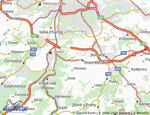 Kaart MICHELIN Na Samotě - ViaMichelin