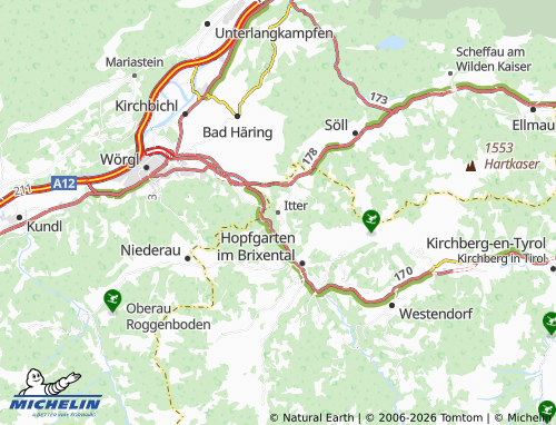 MICHELIN Itter map - ViaMichelin
