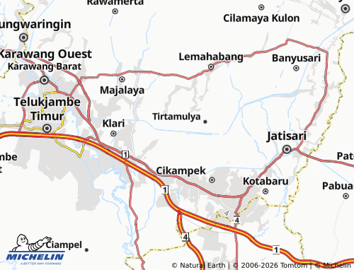 MICHELIN-Landkarte Karangsari - ViaMichelin
