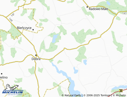 MICHELIN Mieszewo map - ViaMichelin